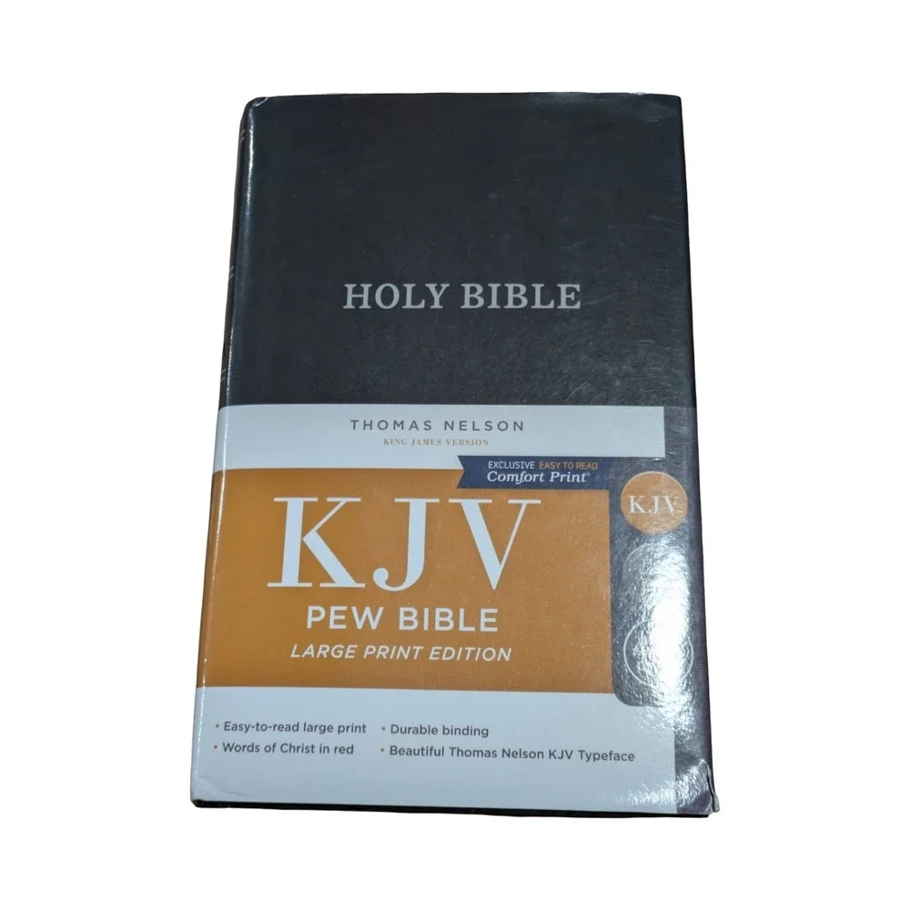 Holy‎ Bible King James Version Pew Bible Large Print Edition By Thomas Nelson